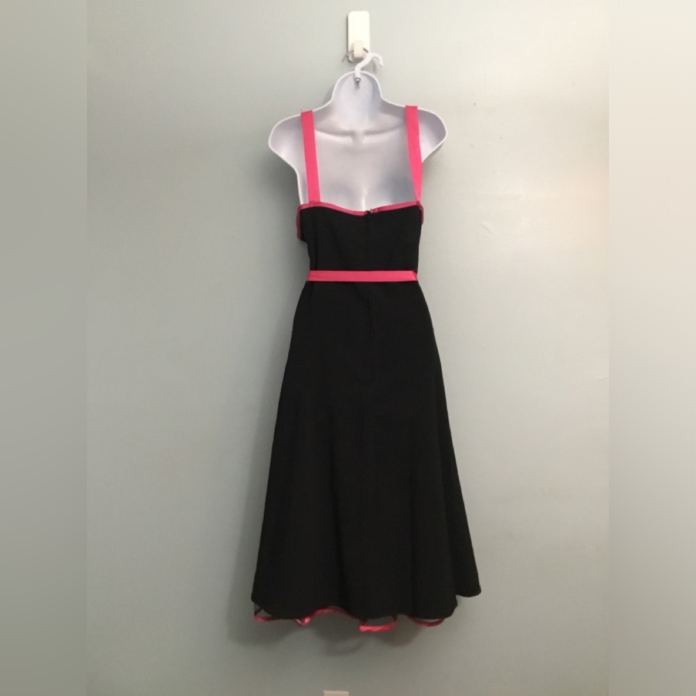 dressbarn Black Dress with Pink Trim - Picture 10 of 13